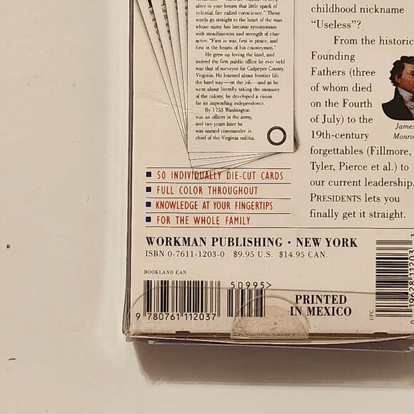 FANDEX PRESIDENTS CUE CARDS BNIP LEARNING FACTS American History - Picture 2 of 4